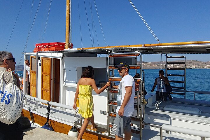 Antiparos & Despotiko Kaiki Cruise — Coves, Swim & BBQ