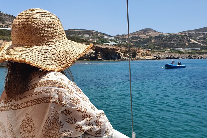 Antiparos & Despotiko Kaiki Cruise — Coves, Swim & BBQ