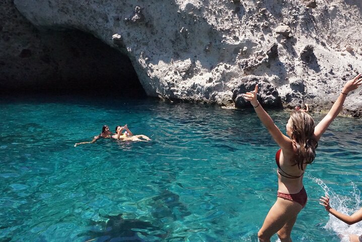 Antiparos & Despotiko Kaiki Cruise — Coves, Swim & BBQ