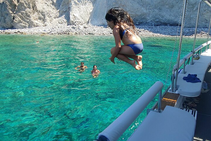Antiparos & Despotiko Kaiki Cruise — Coves, Swim & BBQ