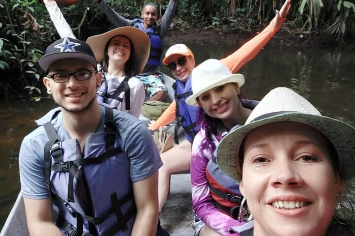 Tortuguero Tour in Canoe Canals with Electric Motor