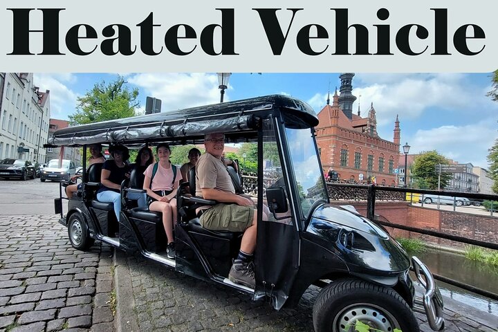 GDANSK City Tour by Golf Cart Live Guide & City Sightseeing 90min