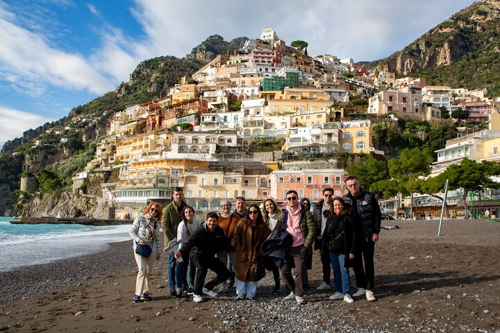 Sorrento, Positano & Amalfi Bus Tour & Boat from Naples