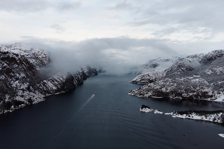 Stavanger Silent Lysefjord and Pulpit Rock Cruise by Hybrid Boat