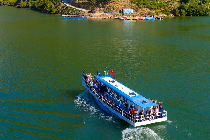 From Shkodra: Koman Lake Adventure with Boat Ride & Kayak