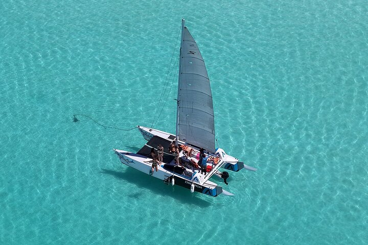 Bacalar Lagoon Private Catamaran Lunch and Drinks from Costa Maya