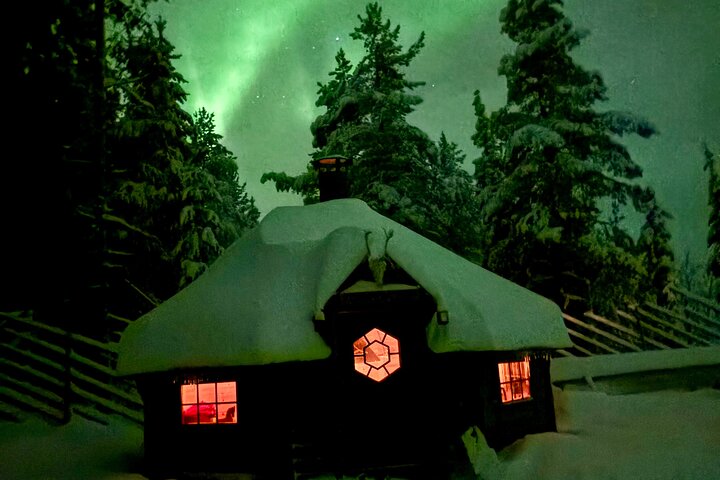 Northern Lights Kick Sled Adventure with Reindeer and Kota