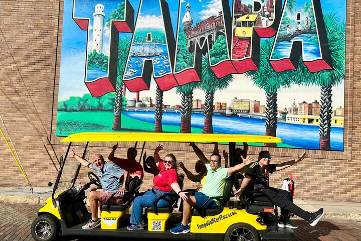 Guided Tampa Sightseeing Tour in a Deluxe Street Legal Golf Cart