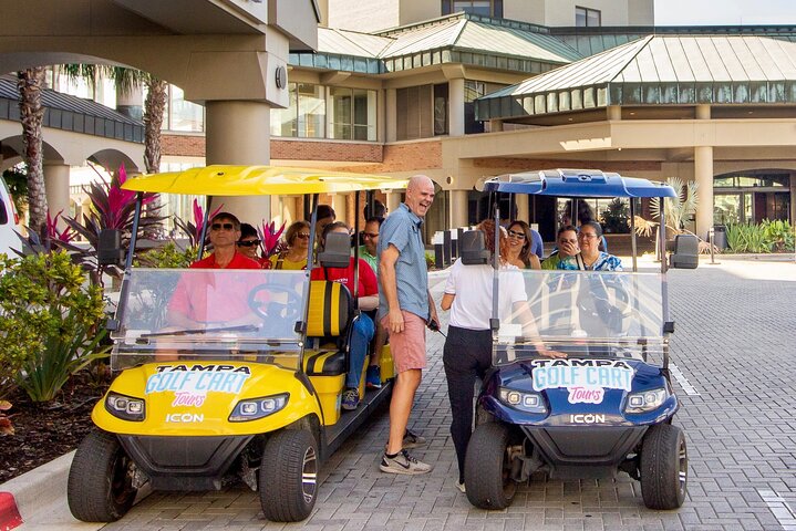 Guided Tampa Sightseeing Tour in a Deluxe Street Legal Golf Cart