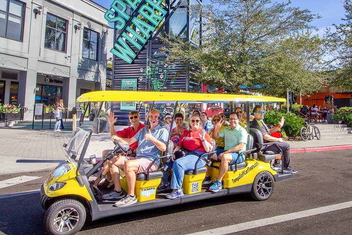 Guided Tampa Sightseeing Tour in a Deluxe Street Legal Golf Cart