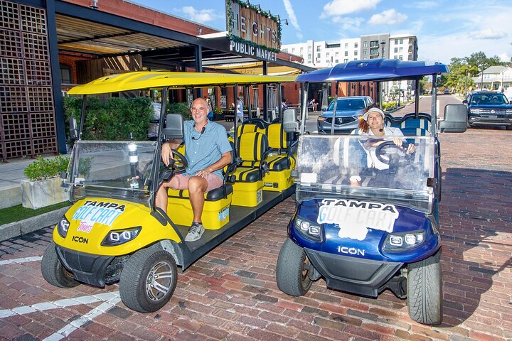 Guided Tampa Sightseeing Tour in a Deluxe Street Legal Golf Cart