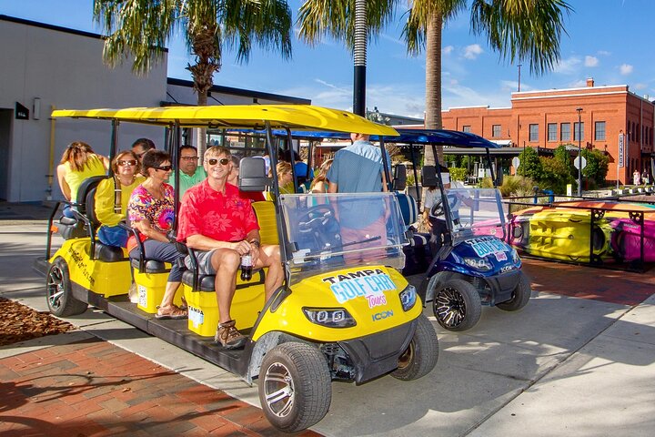Guided Tampa Sightseeing Tour in a Deluxe Street Legal Golf Cart