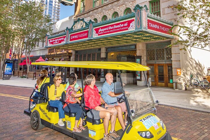 Guided Tampa Sightseeing Tour in a Deluxe Street Legal Golf Cart