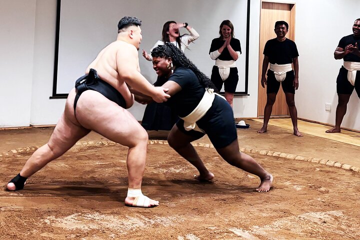 Osaka Sumo Experience with Live Show and Audience Challenge