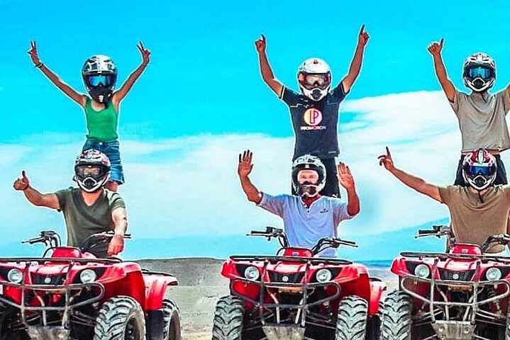 Marrakech: Agafay Desert Quad Biking & Camel RIDE & Dinner & Show