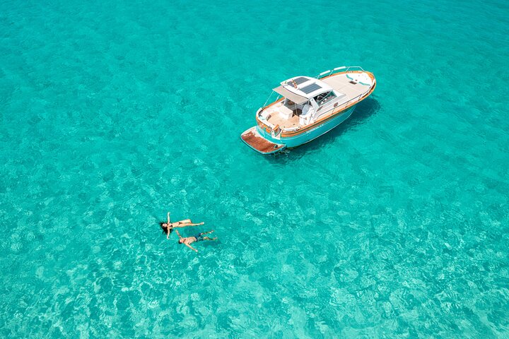 Costa Smeralda Boat Tour by Hybrid Boat with Swim Stops &Aperitif