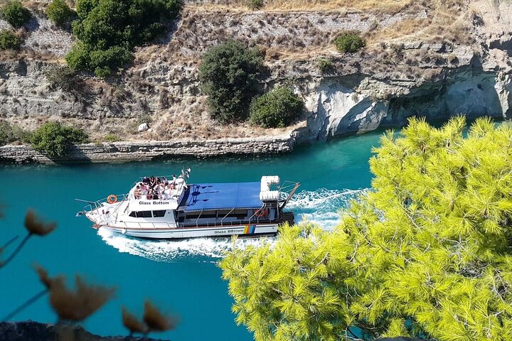 Corinth Canal Cruises Passage By St Andreas Glass Bottom Boat