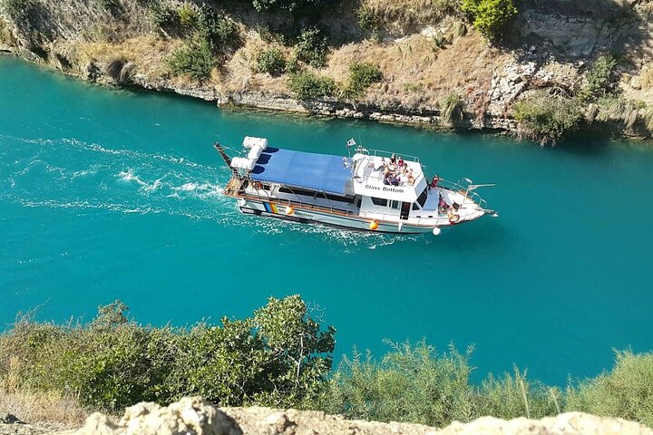 Corinth Canal Cruises Passage By St Andreas Glass Bottom Boat
