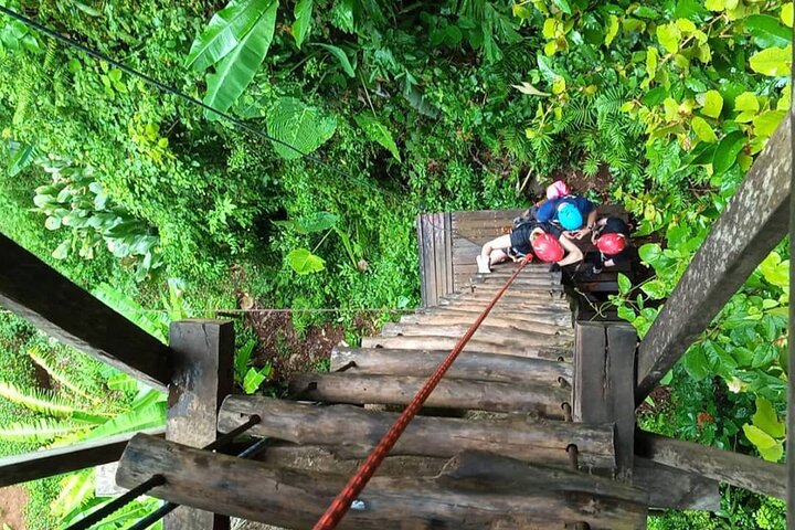 Fun Tree Top Zipline Adventure and Challenge in Kanchanaburi