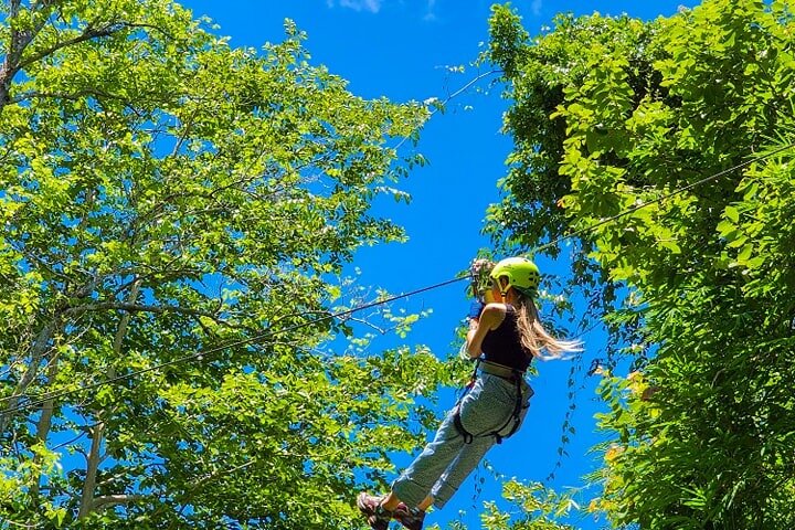 Fun Tree Top Zipline Adventure and Challenge in Kanchanaburi