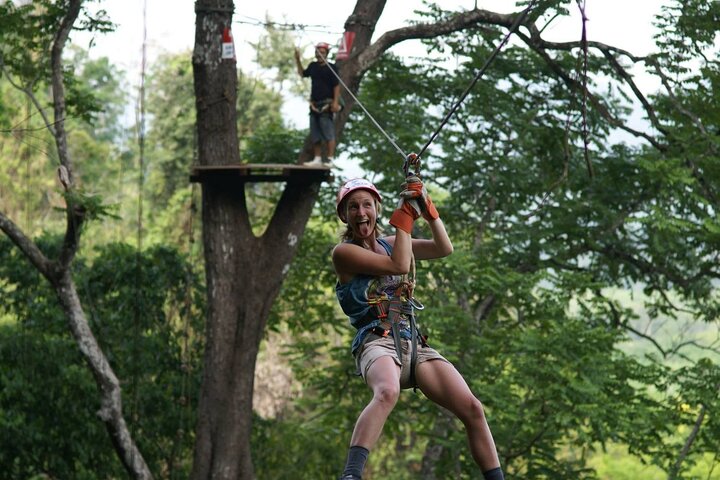 Fun Tree Top Zipline Adventure and Challenge in Kanchanaburi