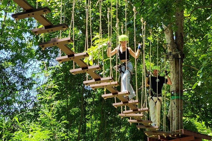 Fun Tree Top Zipline Adventure and Challenge in Kanchanaburi