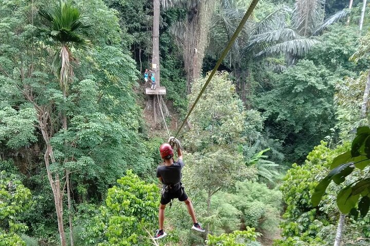 Fun Tree Top Zipline Adventure and Challenge in Kanchanaburi