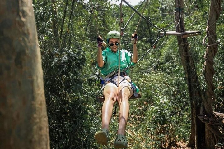 Fun Tree Top Zipline Adventure and Challenge in Kanchanaburi