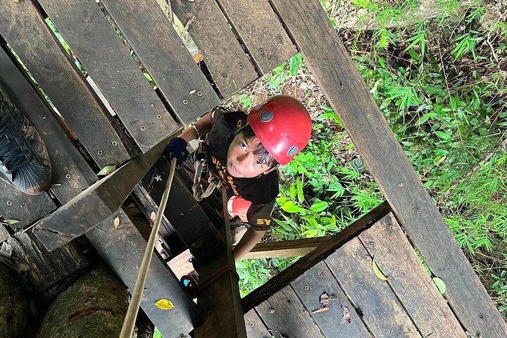 Fun Tree Top Zipline Adventure and Challenge in Kanchanaburi