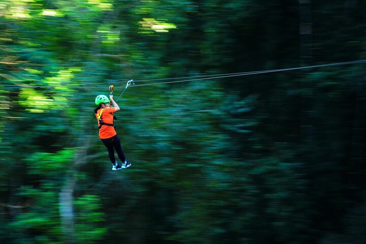 Fun Tree Top Zipline Adventure and Challenge in Kanchanaburi