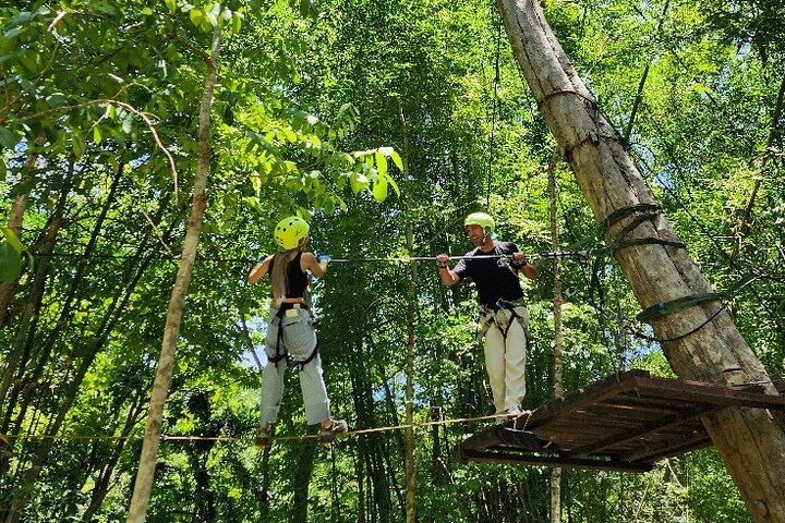 Fun Tree Top Zipline Adventure and Challenge in Kanchanaburi