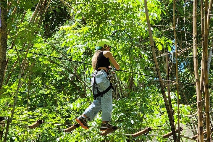 Fun Tree Top Zipline Adventure and Challenge in Kanchanaburi