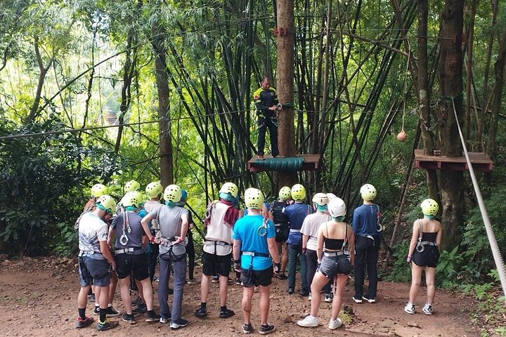 Fun Tree Top Zipline Adventure and Challenge in Kanchanaburi