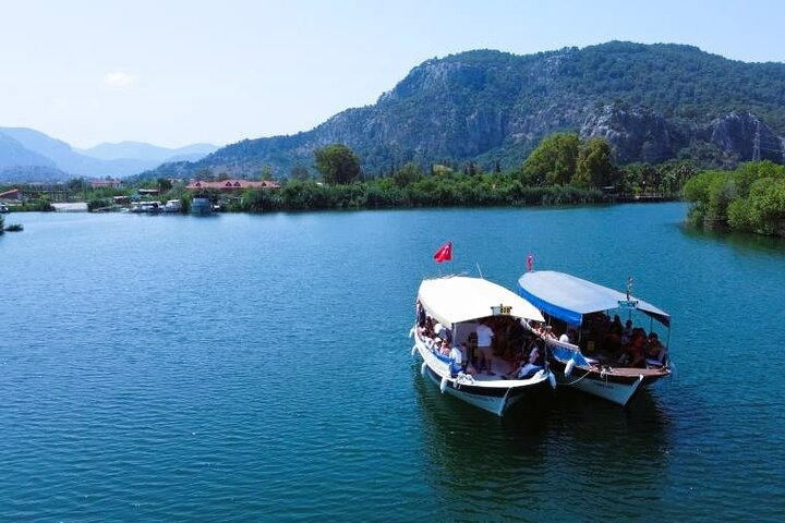 Dalyan Mud Bath, Iztuzu Beach & Kaunos Tombs from Sarigerme