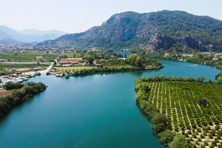 Dalyan Mud Bath, Iztuzu Beach & Kaunos Tombs from Sarigerme