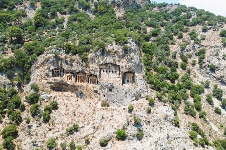 Dalyan Mud Bath, Iztuzu Beach & Kaunos Tombs from Sarigerme