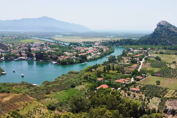 Dalyan Mud Bath, Iztuzu Beach & Kaunos Tombs from Sarigerme