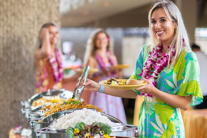 Waikiki Luau Buffet with Optional Rock-A-Hula Show Ticket