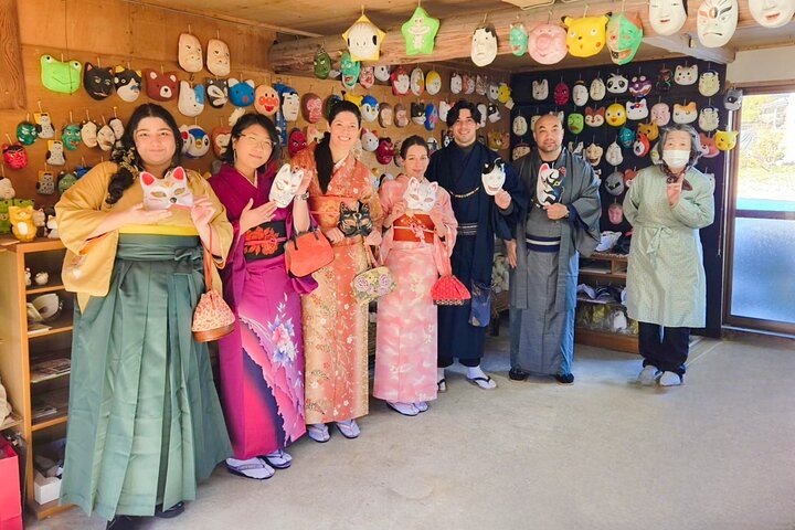 Private Authentic Kimono Walk in Nostalgic Village, Minakami