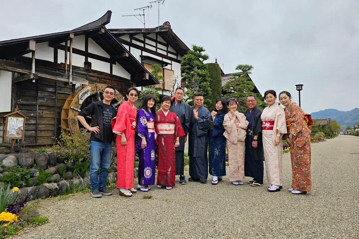 Private Authentic Kimono Walk in Nostalgic Village, Minakami
