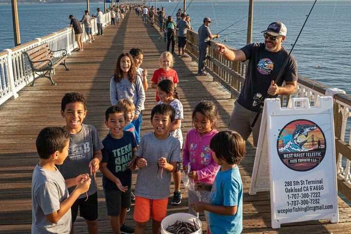 Learn to Pier Fish: Beginner Groups 2-6 persons (No license)