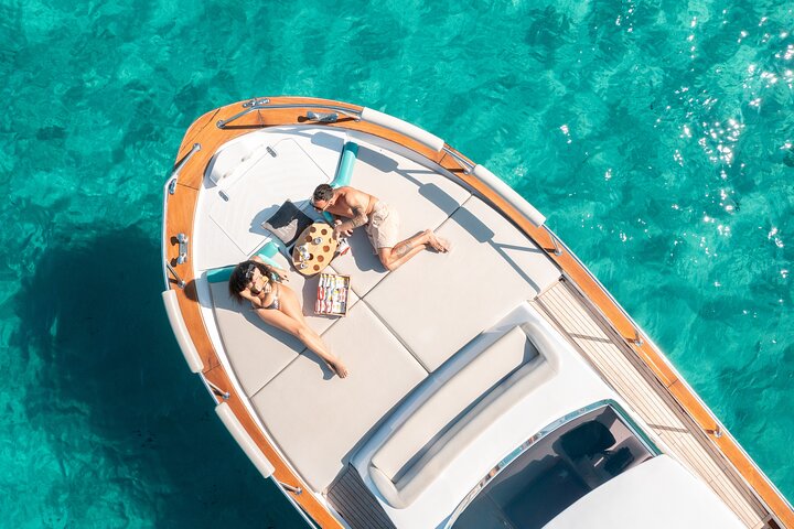 Costa Smeralda Boat Tour by Hybrid Boat with Swim Stops &Aperitif