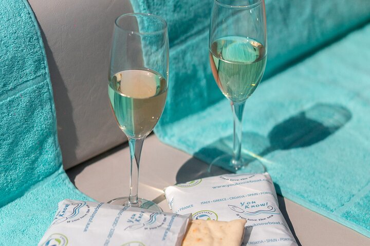 Costa Smeralda Boat Tour by Hybrid Boat with Swim Stops &Aperitif