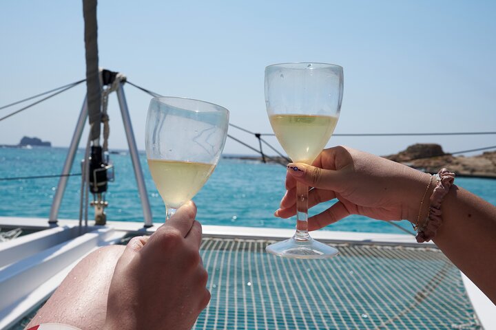 Balos & Gramvousa Luxury Catamaran Sailing Cruise from Kissamos