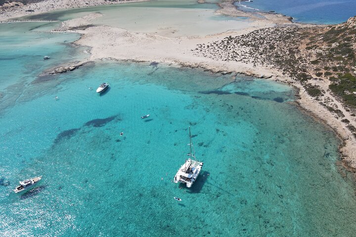 Balos & Gramvousa Luxury Catamaran Sailing Cruise from Kissamos