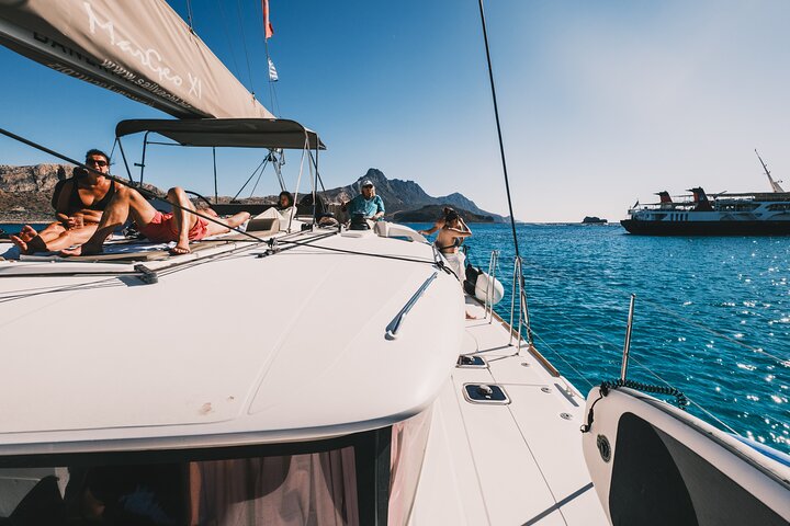 Balos & Gramvousa Luxury Catamaran Sailing Cruise from Kissamos