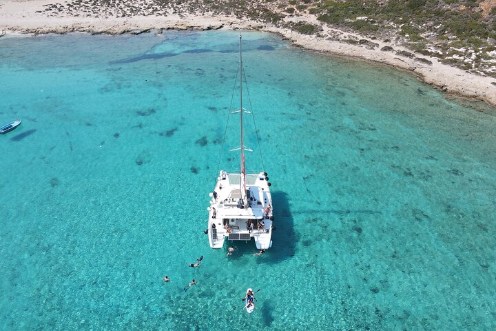 Balos & Gramvousa Luxury Catamaran Sailing Cruise from Kissamos