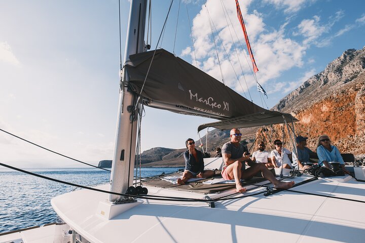Balos & Gramvousa Luxury Catamaran Sailing Cruise from Kissamos