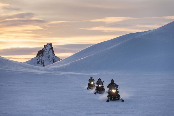 Snowmobiling Adventure on Langjokull Glacier from Gullfoss