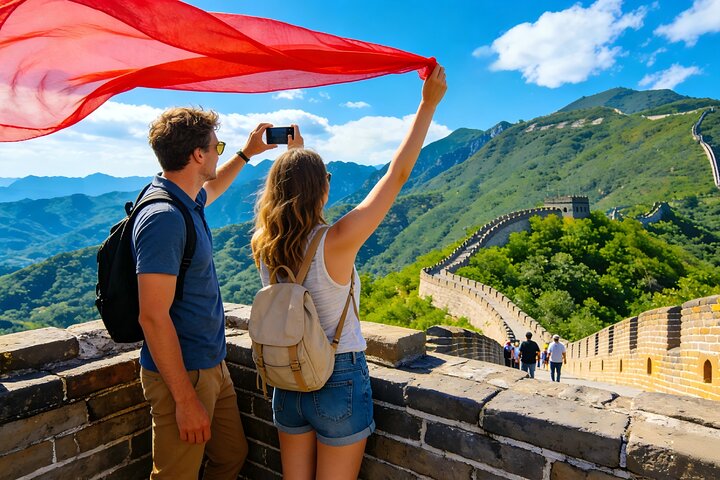 Jinan Private Day Trip to Mutianyu Great Wall in Beijing by Bullet Train